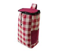 Gitohoni Bolsa de Repuesto para Carrito de Compras, Diseño Ligero con Compartimento para Uso en Interiores, Rojo Gris, universal