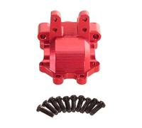 Gitohoni Carcasa de Transmisión RC 1/14 Caja de Engranajes Diferencial Cubierta Inferior Aleación de Aluminio Duradera Mecanizado CNC Apta para Reempl, Rojo