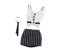 Gitohoni Conjunto para Figuras de Acción Femeninas 1/6 Traje Falda Blusa Accesorios Ropa Muñeca Tela Resistente Estilo Secretaria Coleccionismo Adecuado para, Blanco