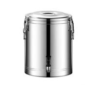 Gitohoni Dispensador Térmico de Bebidas Cubo Aislante Contenedor Isotérmico Olla Sopera Diseño Cilíndrico de Acero Inoxidable Resistente Evita Derrames y, 30L, con Grifo