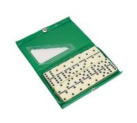 Gitohoni Dominó Clásico Set Bloques Tablero Piezas Educativas Material PP con Caja Portátil Fácil de Almacenar Adecuado para Juegos Familiares Fiestas Viaje, Verde