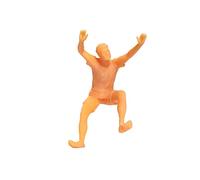 Gitohoni Figura de Escalada en Roca Miniatura Coleccionable Mano Pintada Accesorio para Maquetas de Tren Modelo de Resina Adecuada para Escenarios de Micro PAI, Estilo b