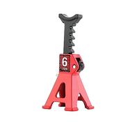 Gitohoni Gato de Escala 6 Toneladas Ajustable para RC Soporte Herramienta Caballete Instalación Fácil Control Cómodo Acabado Fino Que El Realismo Adecua, Rojo