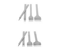 Gitohoni Herramientas para Perforar Cuero Juego de Sacabocados para Cuero Kit de Manualidades de Cuero Set de Golpeadores de Cuero Acero Inoxidable Pulido con