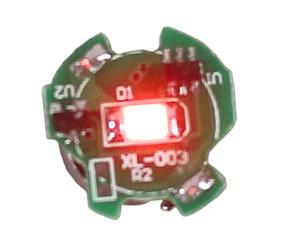 Gitohoni Luz LED Magnetrónica Compacta con Magnetismo Accesorio Multiusos para Modelos Pieza Robótica Luminosa Accesorio para Figuras Electrónica Moderna, Rojo