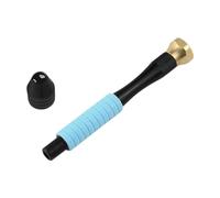 Gitohoni Mini taladro manual con tornillo de banco, herramienta portátil para proyectos creativos y fabricación de joyas, Funda de Goma Azul