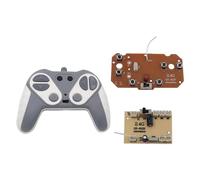 Gitohoni Receptor Set Controlador Remoto Transmisor 6 Canales Tarjeta Electrónica con Control de Dirección Adecuado para Vehículos a Escala Modelos de, Gris y Blanco