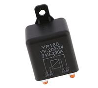 Gitohoni Relay Automotriz para Portador de Relé con Compatibilidad Universal Función de Retardo en Adecuado para Autos Maquinaria Y Transport, Negro 24V 200A