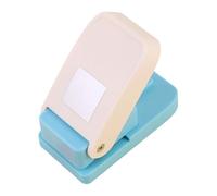 Gitohoni Tab Punch Herramienta Manual para Pestañas de Papel Perforador de Etiquetas Cortador Compacto de Acero Carbono Accesorio Decorativo Adecuado para Estu, Cuadrado, Individual