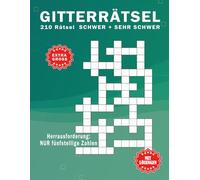 Gitterrätsel Zahlen | Für Erwachsene | Große Schrift: 210 Rätsel - Fünfstellige Zahlen - Mit Lösungen - Nur 1 Rätsel pro Seite