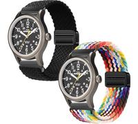Gittos 20mm Magnético Correa para Timex Weekender Expedition Scout/Acadia Waterbury Traditional Easy Reader 43mm/T49961SU/T2N654PF/TW2U68200/TWC030800/T2N651/TW2P75800/TW4B12500