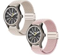 Gittos 20mm Magnético Correa para Timex Weekender Expedition Scout/Acadia Waterbury Traditional Easy Reader 43mm/T49961SU/T2N654PF/TW2U68200/TWC030800/T2N651/TW2P75800/TW4B12500