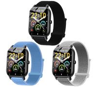 Gittos 22mm Nylon Correa para Nerunsa P66D,Donerton T50S Sport Pulsera Compatible con Narcid P95,Gydom IDW19,AEAC,Amzhero,ZOSKVEE,Poounur,WeurGhy,BANLVS,RUIMEN,ENOMIR,Yoever