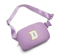 Gitus Regalos de cumpleaños para niñas de 8, 9, 10, 11, 12, 13 años, riñonera personalizada con parche de letra inicial, bolsa de cinturón para adolescentes, cosas de moda, artículos esenciales de