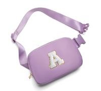 Gitus Regalos de cumpleaños para niñas de 8, 9, 10, 11, 12, 13 años, riñonera personalizada con parche de letra inicial, bolsa de cinturón para adolescentes, cosas de moda, artículos esenciales de