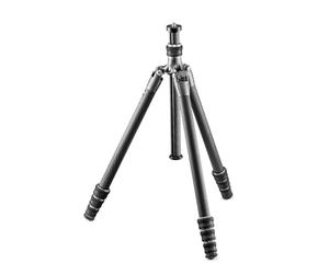 Gitzo GT1545T Traveler, Trípode Compacto, Plegable y Ligero, con columna corta incluida para tomas a nivel del suelo, Serie 1, 4 secciones, Fibra de carbono