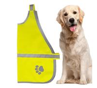 Giubbotto Cane - 22 Pollici Pet Gilet | Tessuto Riflettente - Impermeabile Leggero 35-55g Regolabile Alta Visibilità, per Passeggiate Addestramento Servizio Escursioni e Attività Outdoor