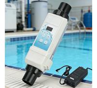 Giuggiolared Clorador de Agua Salada, Limpieza automática Sis-Tema de generador de Cloro de Piscina de Agua Salada, Operación Simple Generador de Cloro de Piscina Clorador para SPA Piscina EC-8