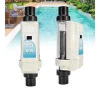 Giuggiolared Clorador de Sal, Generadores de Cloro de Sal de Agua Salada para Piscina Dispositivo de clorador de Sal de electrólisis para Piscinas, SPA de bañera de hidromasaje EC-16