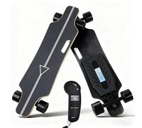 Giuggiolared Longboard Eléctrico con Control Remoto, Skateboard Adulto de Alta Performance, Ruedas 75mm, 4 Niveles de Velocidad, Cruise Control, para Desplazamientos Diarios Seguros A-16km