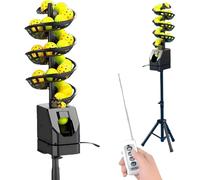 Giuggiolared Máquina de Pickleball Portátil con Control Remoto, ángulo Ajustable, 33 Pelotas, batería 5200mAh, Distancia Regulable, Máquina Lanza Pelotas Tenis para Principiantes