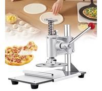 Giuggiolared Máquina de Prensa Manual para Pizza Casera y Comida Asiática, Máquina Manual para prensar Masa de Pizza con Placas 16cm y 25cm, Apto para Panaderías y Puestos de Mercado Small