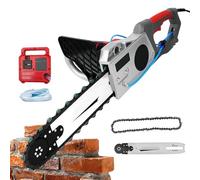 Giuggiolared Motosierra Eléctrica sin Escobillas con Cadena de Diamante Sierra de Disco Eléctrica 6500W para Corte de Hormigón y Madera Profundidad 50 cm