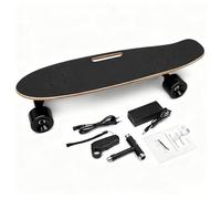 Giuggiolared Skateboard Adulto Eléctrico, Motor 350W, Control Remoto con 4 Velocidades de Frenado, Ruedas Robustas para Todo Terreno, Autonomía 22 km/h, Ideal para Aventuras y Movilidad Urbana