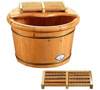 GIUIN Barril de madera para spa, regalo para el hogar, bañera de pies, bañera de pies, spa, sauna, remojo, baño de pies, cubo de madera para pies, spa, lavabo, artículos para el hogar, decoración