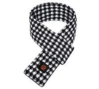 GIUIN Bufanda térmica para el cuello, bufanda de calefacción ajustable, bufanda térmica por USB, alimentado por USB, bufandas cálidas y suaves para invierno, bufanda eléctrica calentada, pata de gallo, 2000 mAh