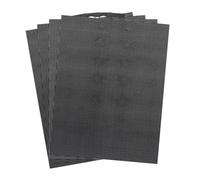 Giuneuow 4 Hojas de Lona de de Plástico de 14 Unidades, Aida de Plástico de 14 Quilates para Punto de, Hacer Organizador de Joyas (11 X 8 Pulgadas), Negro