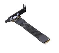 Giuneuow Adaptador PCIE 4.0 X4 Gen4 M.2 NVMe A SFF-8611/8612. Cable de Extensión Externo para Tarjeta Gráfica OCuLink con Deflector de Media