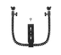 Giuneuow Soporte de Montaje de Soporte de Flash de Zapata Flexible de Doble Brazo para Accesorios de CáMara Macro Shot