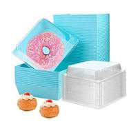 GIUPLOKID Cajas para cupcakes, Paquete de cajas papel for pasteles 30/60 piezas for cupcakes, galletas, postres, tartas(60PCS)