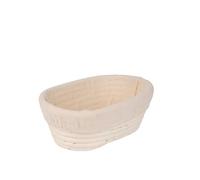 GIUPLOKID Cestas de prueba de acidez, Bread Proofing Basket Set Oval Round Rattan Wood Color Multiple Sizes(Oval-17x12cm)