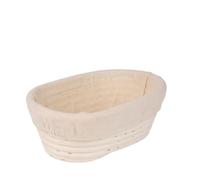 GIUPLOKID Cestas de prueba de acidez, Bread Proofing Basket Set Oval Round Rattan Wood Color Multiple Sizes(Oval-30x14cm)