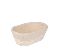 GIUPLOKID Cestas de prueba de acidez, Bread Proofing Basket Set Oval Round Rattan Wood Color Multiple Sizes(Oval-21x14cm)