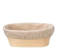 GIUPLOKID Cestas de prueba de acidez, Tamaños múltiples del color de madera las cestas prueba pan la rota(Oval 35X14X7.5cm)