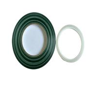 GIUPLOKID Cinta de floristería, Cinta Floral Verde Y Transparente 6mm x 33m 4 Piezas(Green and clear)