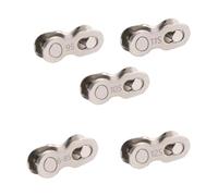 GIUPLOKID Conector de Cadena «Missing Link» para Bicicleta, Conector de Enlace rápido Cadena Bicicleta Universal for Bicicletas montaña y Carretera 1 a 12 velocidades, 2/5 Uds(9 speed-5pcs)
