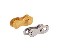 GIUPLOKID Conector de Cadena «Missing Link» para Bicicleta, Eslabón rápido de Cadena Bicicleta Acero Inoxidable for 6-11V, Paquete Plateado y Dorado 2(Gold 678)
