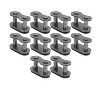 GIUPLOKID Conector de Cadena «Missing Link» para Bicicleta, Reemplazo de Acero del eslabón conexión Maestro Cadena 420 for Moto Cross Quad Scooter 10 Uds Negro