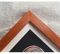 GIUPLOKID exhibición de la Medalla, Marco de exhibición medallas maratón Madera Maciza, Caja Profunda, Multicolor, Varios tamaños(Teak,8 medals/28 * 41cm)