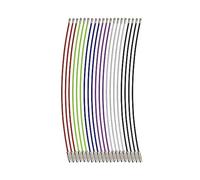 GIUPLOKID Llavero Cable, Cable de alambre acero inoxidable con bucle bloqueo tornillo colgante, 10 Uds., multicolor, 1-2mm x 100-150mm(Silver,1x150mm)