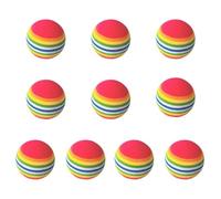 GIUPLOKID Pelota de Golf de Espuma, Pelotas de Espuma Golf, Ayuda for Entrenamiento práctica en Interiores, Multicolor, 10 Uds(Multicolor)