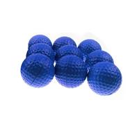 GIUPLOKID Pelota de Golf de Espuma, Pelotas de Golf Espuma, 10 Unidades PU Multicolor for práctica en Interiores y Exteriores(10 Pcs Blue)