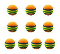 GIUPLOKID Pelota de Golf de Espuma, Pelotas De Golf Espuma EVA Multicolor Paquete 10(Yellow)