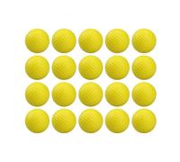 GIUPLOKID Pelota de Golf de Espuma, Pelotas de Golf Espuma PU Multicolor 20 Piezas(20Pcs Yellow)