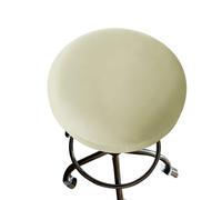 GIUPLOKID Protector de Asiento Redondo para Taburete, El Taburete de Bar Redondo Cubre 2 Multicolores 4 6 8 Piezas for un diámetro 9,8-13, Pulgadas(White,Set of 8)