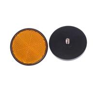 GIUPLOKID Reflectores para Postes de verja, Paquete de reflectores for Motocicleta 4 rectángulos Redondos Varios tamaños(D)